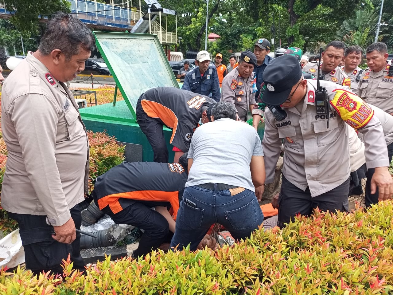 Pria Ditemukan Tewas di Bak Kontrol Pompa Air Patung Kuda, Polisi Duga Kena Setrum