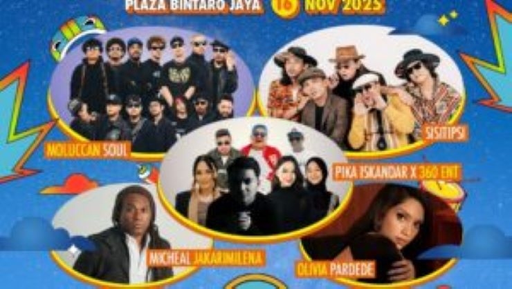 Warga Tangsel Merapat! Konser Gratis Akhir Pekan Ini di Main Atrium Plaza Bintaro, Simak Daftar Musisi dan Jadwal Tampilnya!