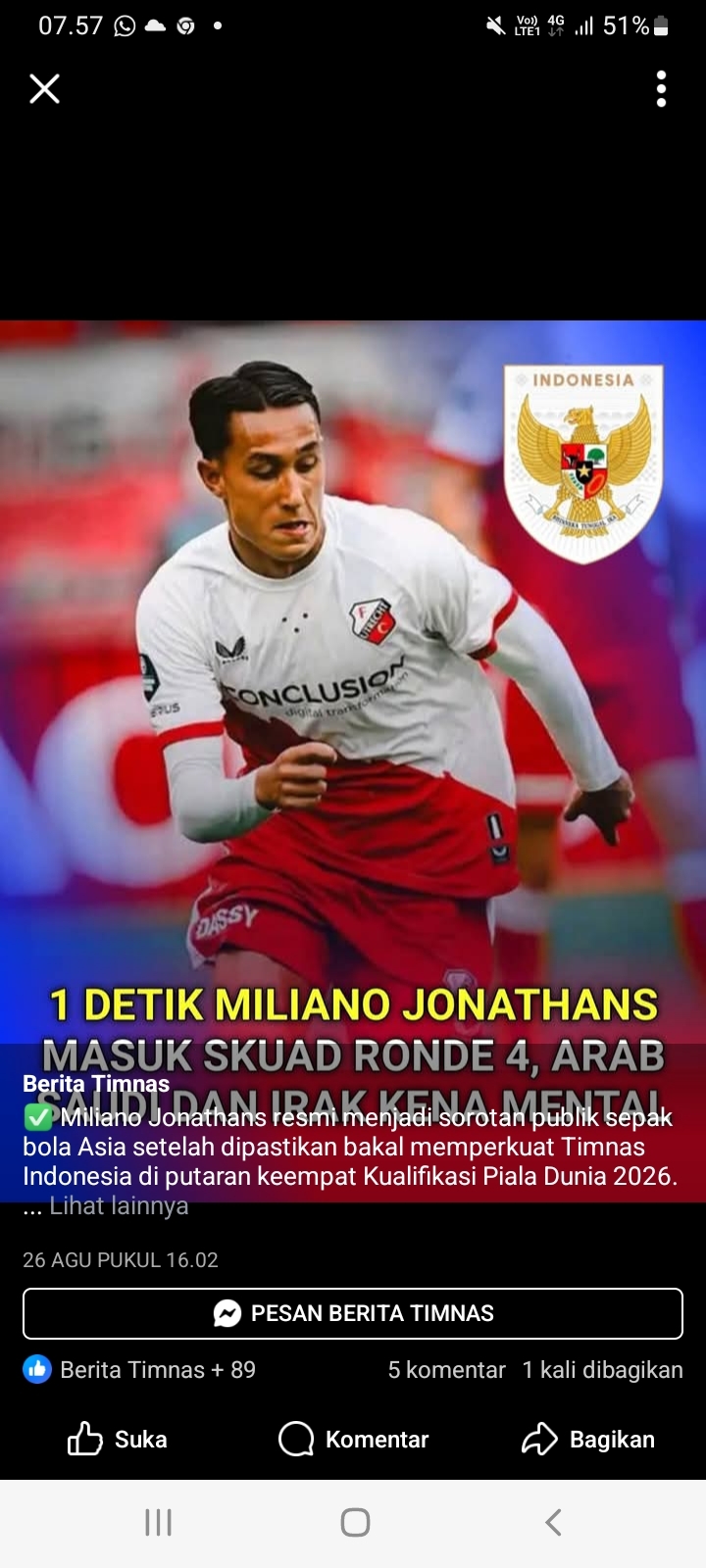 PSSI Upayakan Izin FC Utrecht, Miliano Jonathans Diproyeksikan Perkuat Timnas U-22 di SEA Games