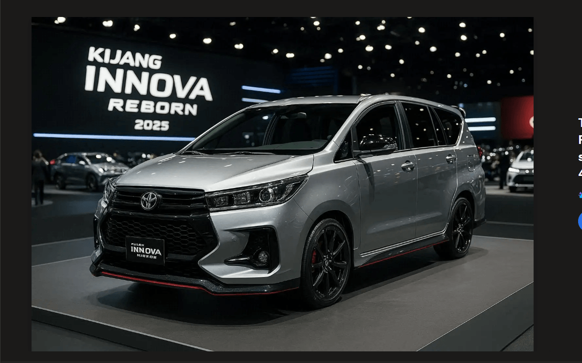 All New Innova Reborn 2025 Upgrade! Lebih Gagah, Futuristik, dan Nyaman untuk Keluarga, Ini Bocoran Lengkapnya