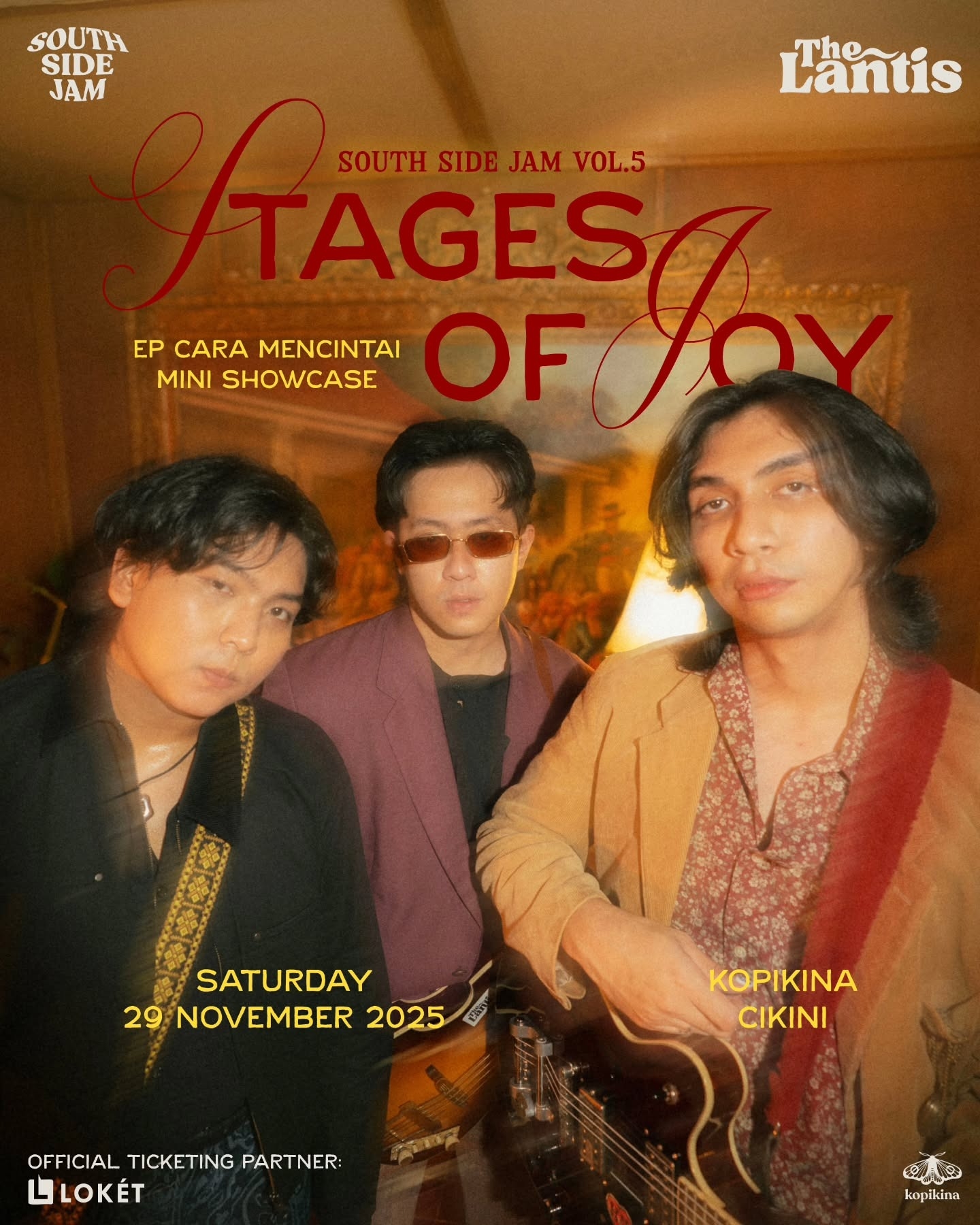South Side Jam Vol.5 Gelar Stages of Joy Bersama The Lantis di Kopikina Cikini, Cek Tanggal dan Harga Tiketnya!
