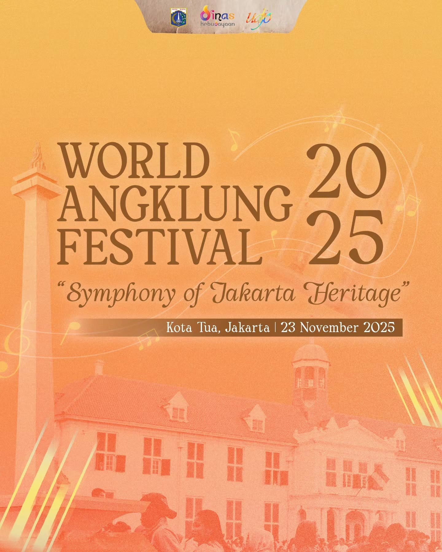 Festival Angklung Dunia 2025 Digelar di Kota Tua pada Minggu 23 November Besok, Berikut Rangkaian Acaranya
