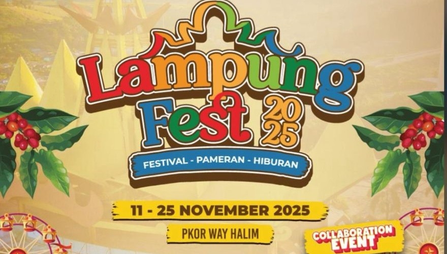 Jangan Lupa! Malam Ini Lampung Fest 2025 Menghadirkan Konser Peewee Gaskins dan Besok Guyon Waton di PKOR Way Halim, Gratis!
