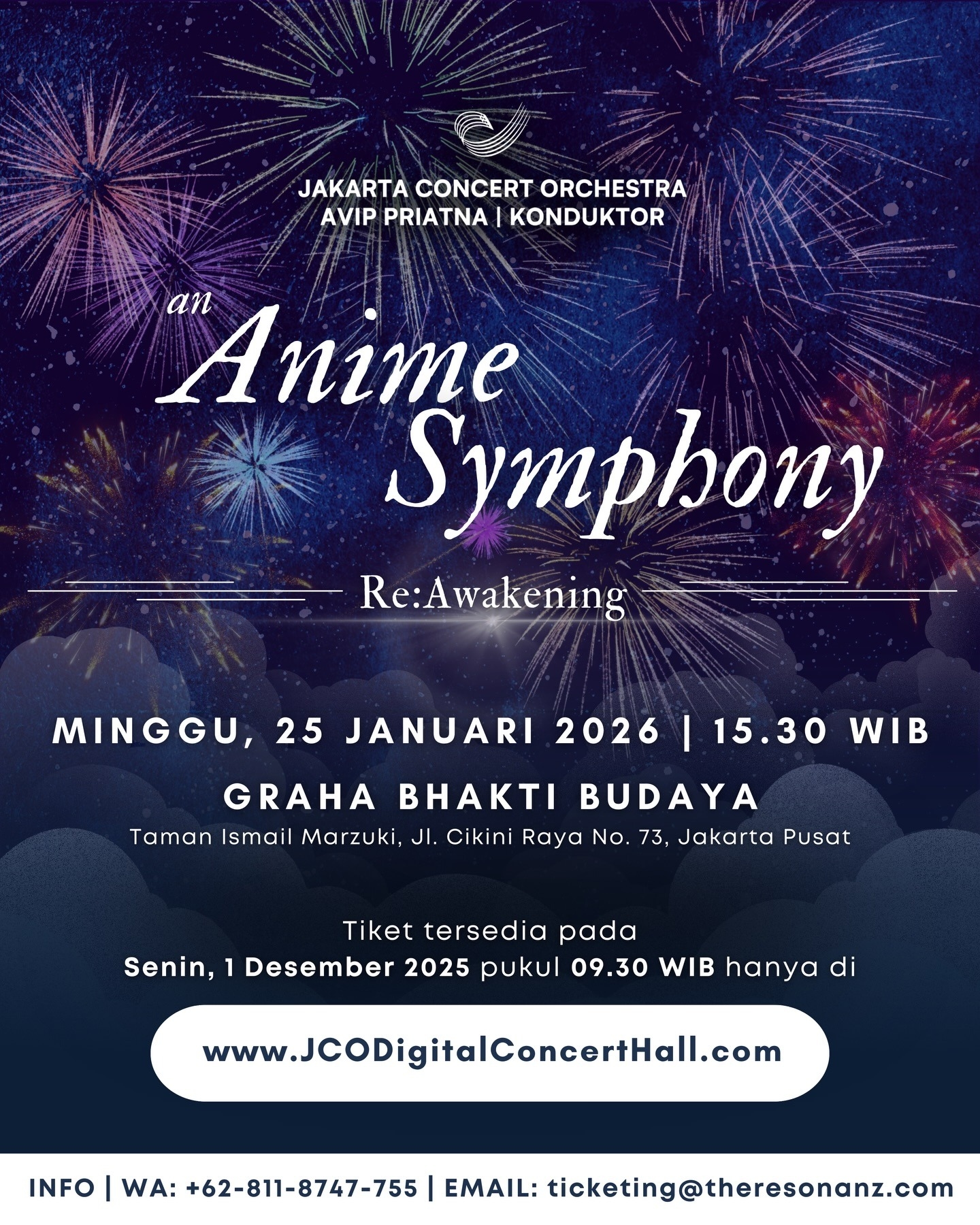 Konser Orkestra Anime Symphony Kembali Digelar di Jakarta 25 Januari 2026, Penjualan Tiket Dimulai 1 Desember, Segini Harganya!