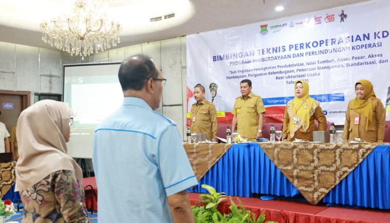 Buka Bimtek Ketua Pengawas Koperasi Merah Putih se-Kabupaten Tangerang, Bupati Maesyal Minta Lurah dan Kades Perkuat Koordinasi dan Kolaborasi