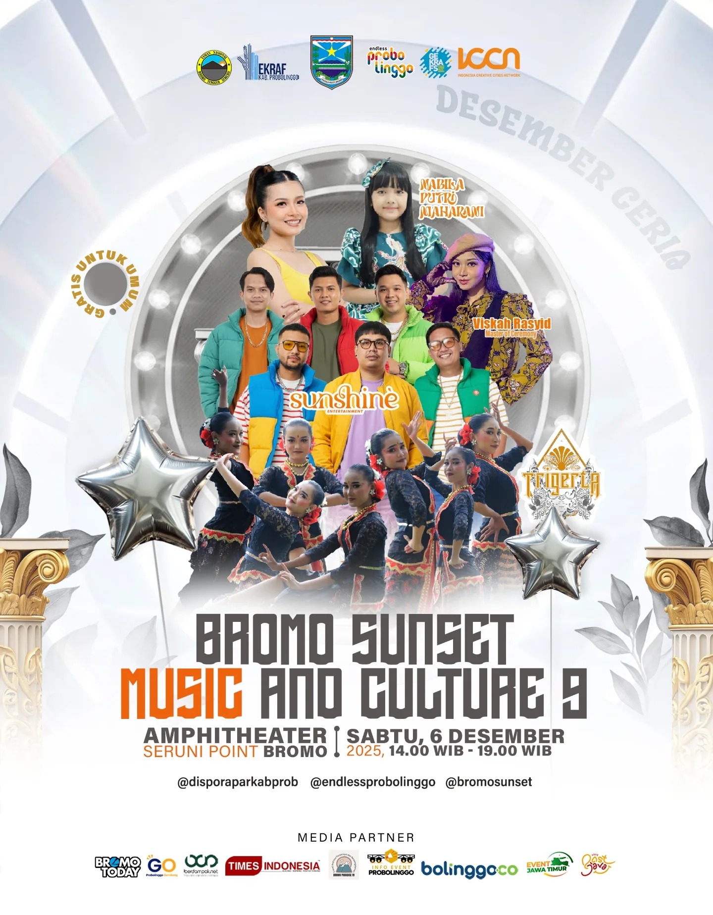 Bromo Sunset Music & Culture Kembali Hadir di Seruni Point Akhir Pekan Ini, Cek Daftar Penampilnya, Gratis!