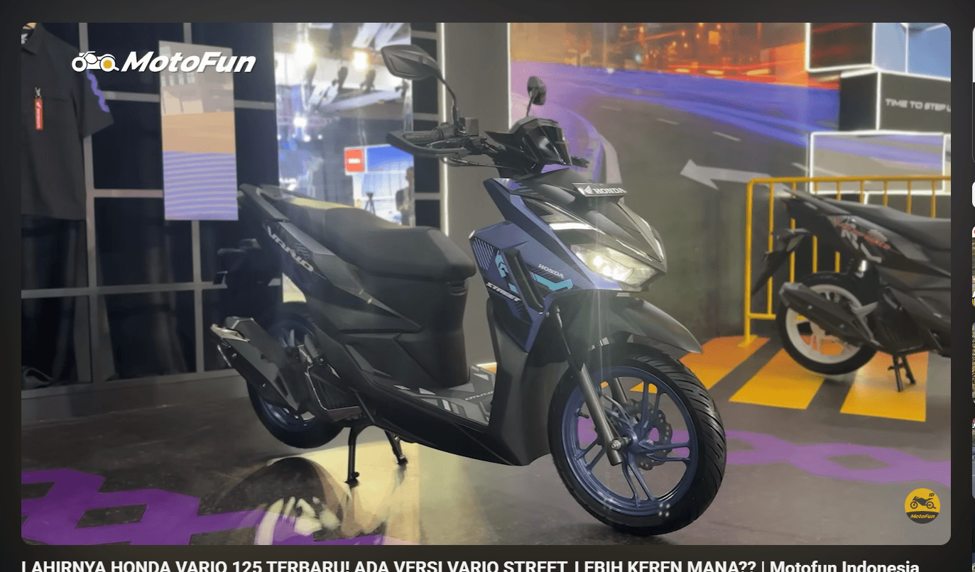 Yang Ditunggu-tunggu Akhirnya Rilis! New Honda Vario 125 Street 2026, Desainnya Gahar dan Lebih Bertenaga Dari Beat Street