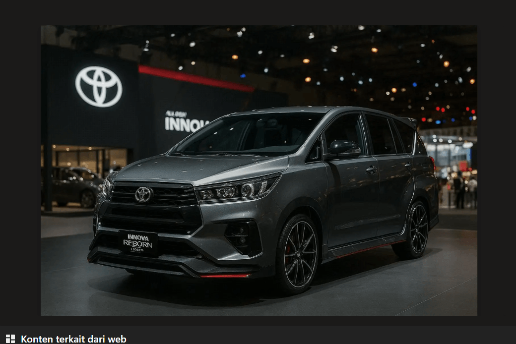 All New Innova Reborn 2025 Kembali Menggebrak Dunia Otomotif Menghadirkan Nostalgia Legendaris yang Dibungkus Desain Modern dan Fitur Canggih