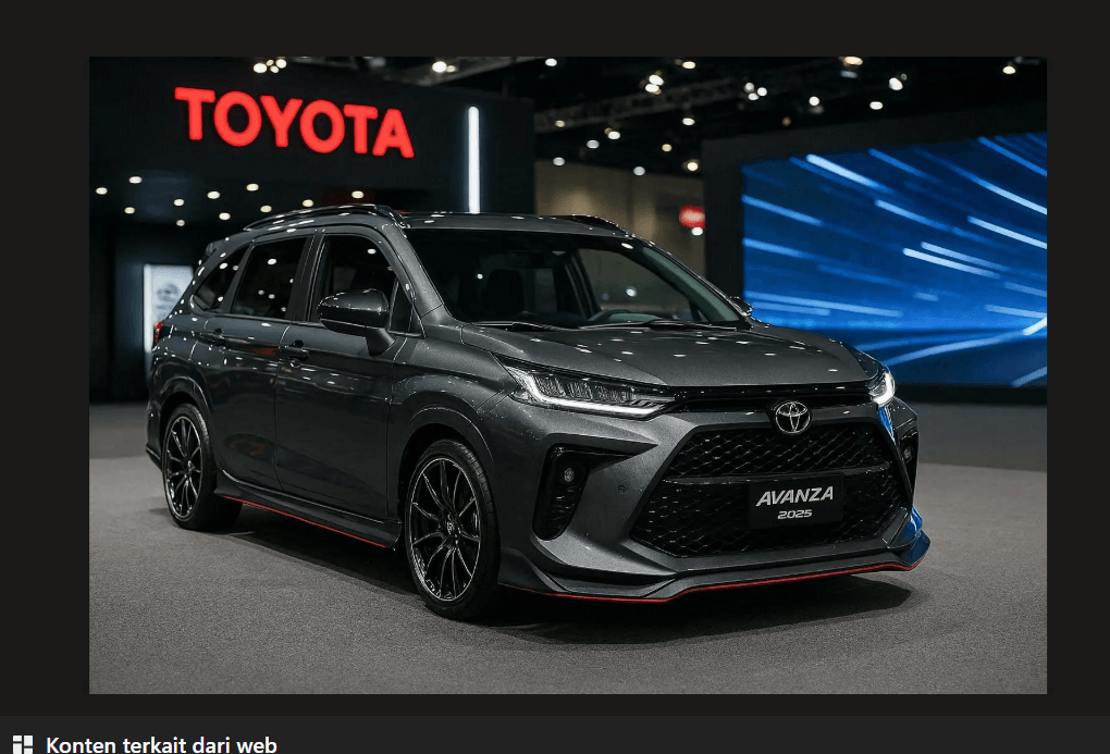 Toyota Avanza 2025 Hadir dengan Wajah Baru yang Lebih Futuristik, Fitur Modern Sekelas MPV Premium, namun Tetap Ramah Dikantong