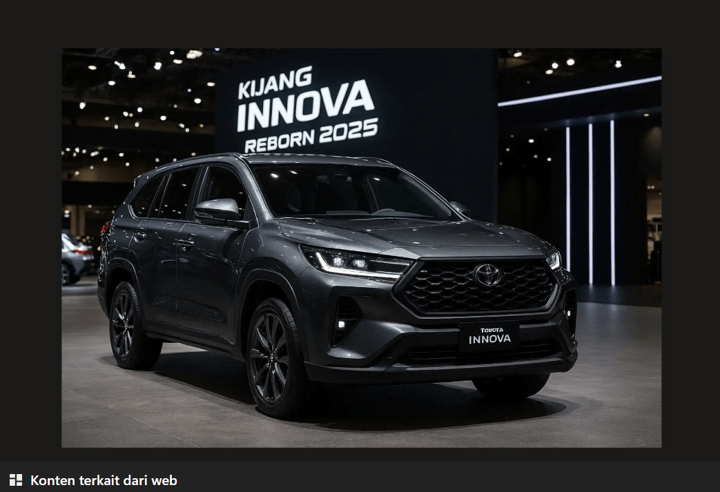 Tolak Redup, Toyota Luncurkan All New Innova Reborn 2025 Dengan Segudang Keunggulan