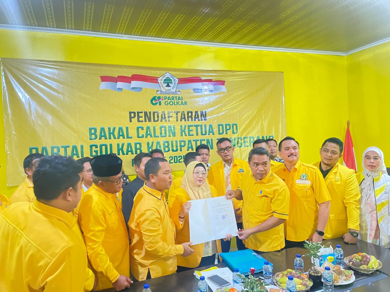 Sapu Bersih Dukungan 29 PK, Intan Nurul Hikmah Daftar Calon Ketua DPD II Partai Golkar Kabupaten Tangerang, Berpeluang Besar Aklamasi