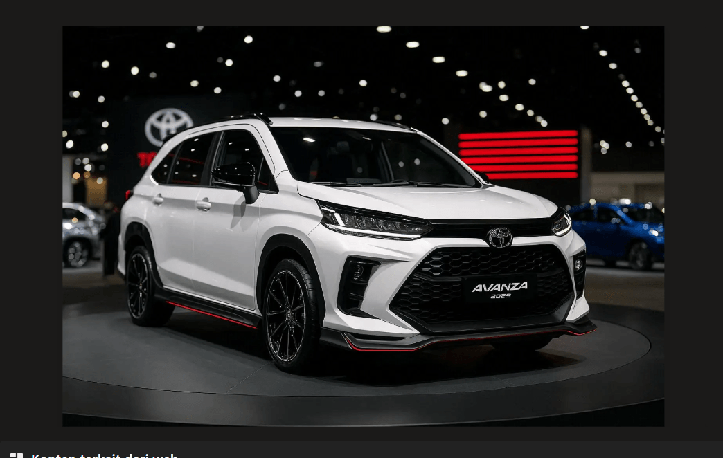 Penampakan Perdana Toyota Avanza 2025! Desain Baru, Fitur Canggih, dan Mesin Irit Siap Temani Aktivitas Harian