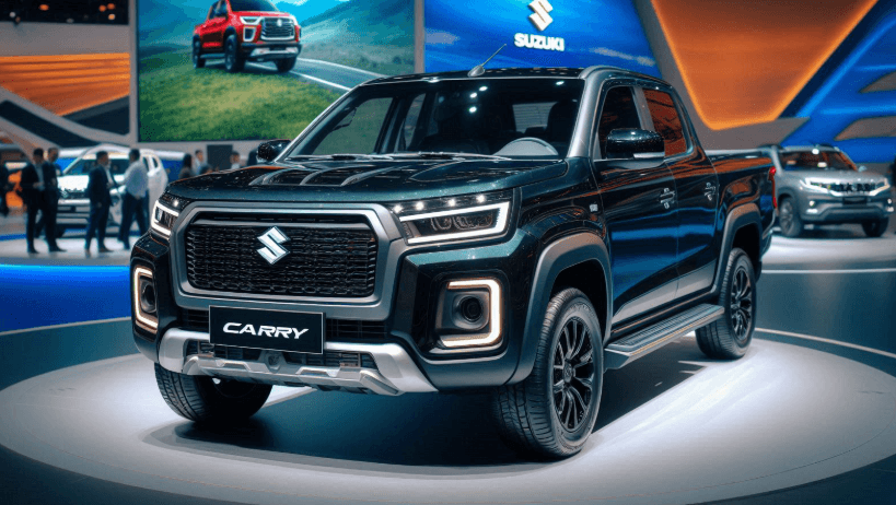 Mirip Mitsubishi Triton! Suzuki Carry Pick Up 2026 Punya Wajah Baru Makin Jantan, Warna Hitam Elegan & Bodi Kekar ala Mobil Off-Road
