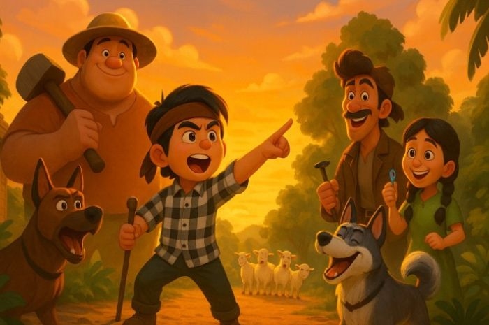 Dongeng Anak: Penggembala & Misi Penyelamatan Kambing