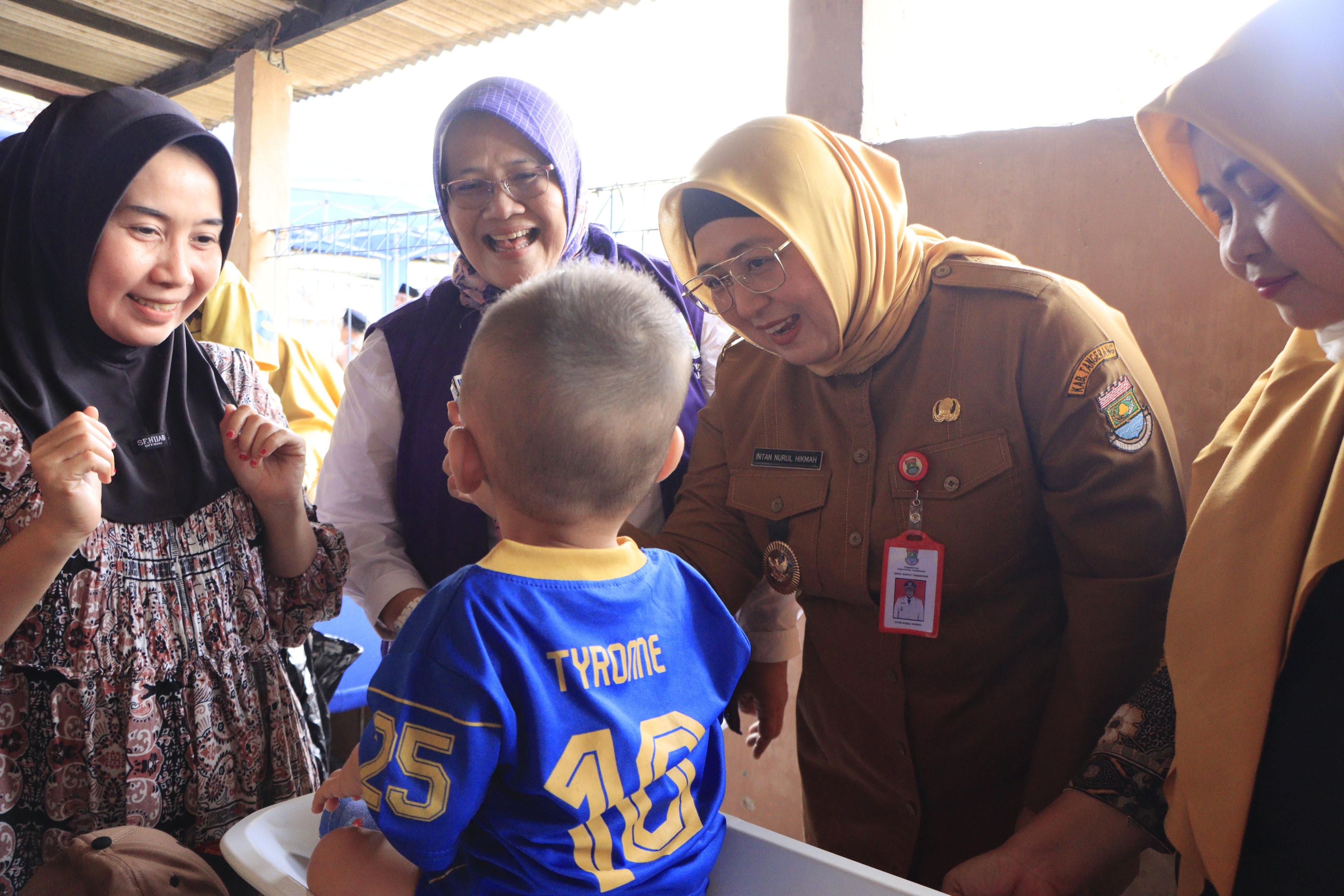 Wabup Tangerang Monitoring Pelaksanaan Gerebek Posyandu di Rajeg, Sebagai Upaya Tekan Angka Stuting Sejak Dini