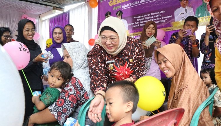 Monitoring Program Gerebek Posyandu di Desa Jambe, Wabup Tangerang: Pencegahan Stunting Membutuhkan Kolaborasi Multisektor